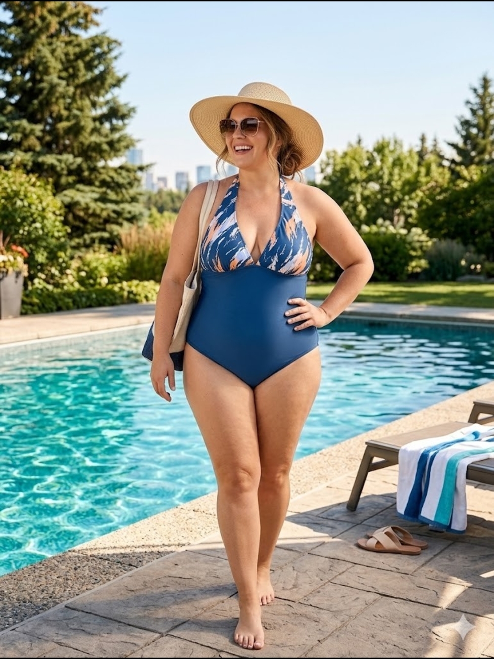 NWT Cupshe "Live Life on the Beach" One-Piece